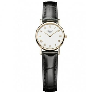 MG Chopard CLASSIC serie 127387-5001 dameklokke for 18k gull kvartsbevegelse (kan utstyres med svarte og brune belter)