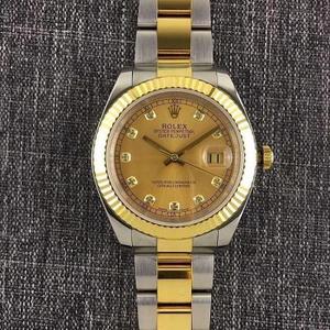 Taiwan Evergreen produced labor-soil Datejust, bezel, crown, steel band (middle gold part) are covered with 18K gold, automatic mechanical movement