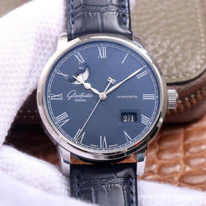 V9 Glashütte Original Member 1-36-04, Double Jump Big Date Men's Automatic Mechanical Watch