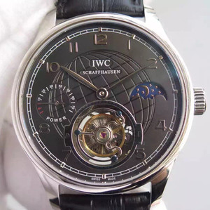 IWC Portuguese Power Sun Moon Star Series Real Flywheel Mechanical Men's Watch