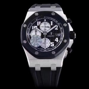 JF Boutique AP Royal Oak Chronograph Series 42MM Steel Shell Rubber Ring Men's Chronograph Mechanical Movement