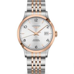 AF Longines Pioneer Series L2.821.5.76.7 Menns mekaniske klokke New Style Rose Gold Steel Band