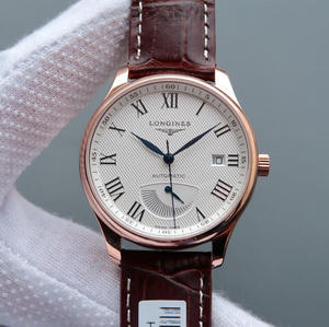 Fin imitasjon av Swiss Longines Master L2.708.4.78.3 kinetisk energi av rosa gull display herreklokke.