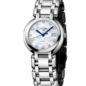 GS Longines Heart and Moon Series L8.110.4.87.6 Quartz Movement Dameklokke Elegant og Perfekt Hot Selling Pearl-Face