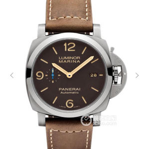 ZF Panerai 1351 / PAM01351 P9010 automatisk mekanisk bevegelse frostet titanblå hender.