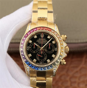 Rolex Daytona-116598RBOW series continues the classic masterpiece since 1963. 18k gold men's watch