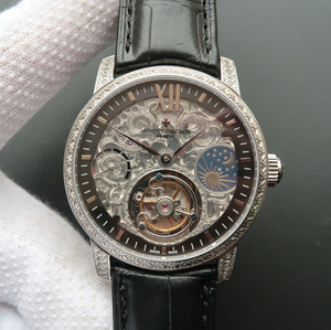 Vacheron Constantin Style: Herreklokke med manuell vikling mekanisk 8291 True Tourbillon Movement