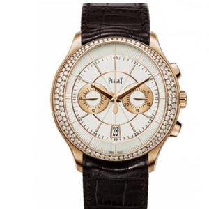 Piaget svart belte-serie Black Tie G0A39115 herrem belte importert bevegelse 9015 rosegull