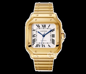 BV Cartier New Santos (Masculino Grande) Caso: 316 Material Dial 18K Gold Watch