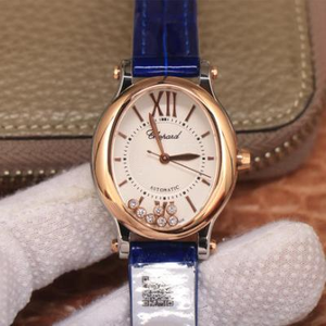 A versão mais forte do Chopard CHOPARD Happy Diamond Series (modelo original) relógio de correia de 30mm relógio mecânico automático de movimento feminino