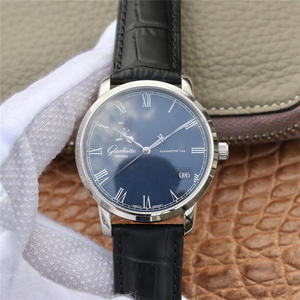 Glashütte Original Congressista Big Date Fase Moon Watch Men's Watch Leather Strap Automatic Mechanical Movement