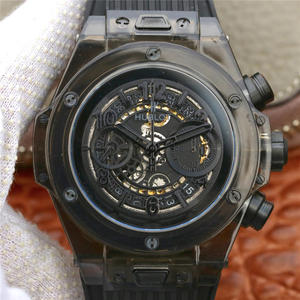 HB Hublot BIG BANG série 411.JX.4802.RT pulseira de borracha relógio mecânico automático masculino