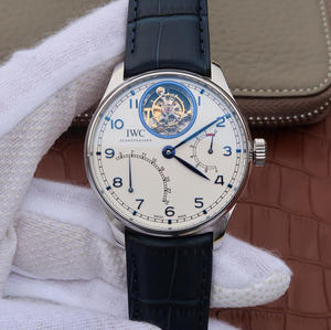 AZ fábrica IWC Série portuguesa. Equipado com uma versão personalizada do movimento automático cal. 51900 true tourbillon