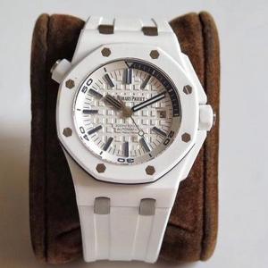 Boutique JF A P 15703 branco série cerâmica V8 versão 42mm de diâmetro. Com movimento importado de 9015 para 3120