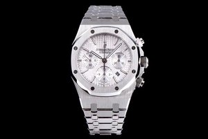 JH atualizado AP 26320ST.OO.1220ST.02 Royal Oak Series AISA7750 Relógio masculino com pulseira de aço inoxidável com movimento cronógrafo automático