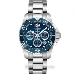 8F Fábrica Longines Concas Sports Chronograph Série L3.783.4.96.6 Relógio de Mergulho, Relógio Cronógrafo Mecânico da Banda de Aço masculino