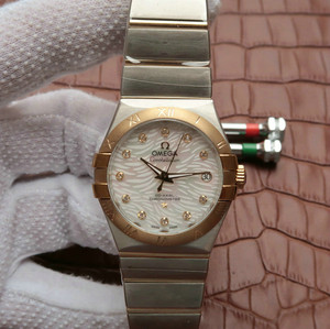 Omega Constellation Série 123.20.35 Shell Padrão Mecânico Relógio masculino