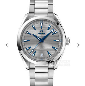 VS Omega Seamaster 150M "Teak" placa de padrão horizontal, superfície preta, agulha verde, alça de aço inoxidável, réplica 8900 movimento mecânico automático, relógio masculino