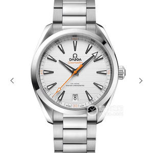 VS Omega Seamaster 150M "Teak" placa de padrão horizontal, superfície preta, agulha verde, alça de aço inoxidável, réplica 8900 movimento mecânico automático, relógio masculino