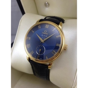 Série suíça Omega De ville Bright Blue Automatic Mechanical Men's Watch Swiss Movement Swiss Movement High Imitation