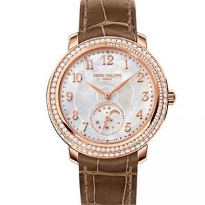 Réplica de fábrica kg Patek Philippe Complication Series 4968R-001 senhoras assistem ouro rosa com diamantes