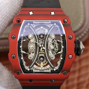 Réplica superior Richard Mille RM53-01 relógio mecânico masculino de alta-ponta fibra de carbonout Omega vintage Seamaster 30 série relógio de cinto mecânico masculino original de uma a uma réplica