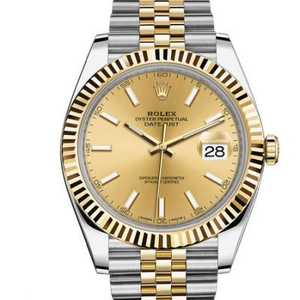 DJ Rolex 126333 Date Just Watch Room Gold Five-Bead Belt 41MM Classic Oyster Perpetual Datejust Super Copy