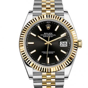 Rolex Datejust II série 126333-0014 versão coberta de ouro, pura 18k de ouro coberta, espessura coberta de ouro 15 mícrons, peso de ouro da correia 1,85 gramas