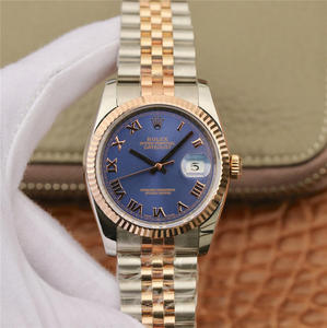 O Rolex Datejust 36mm Rose Gold 14k Gold Covered Series Unisex Watch Automatic Mechanical Movement