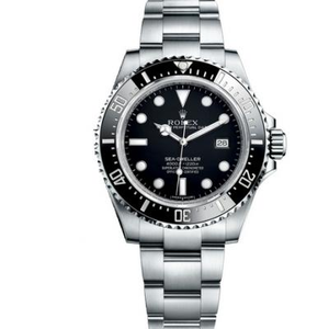 Rolex Little Ghost King v7 Ultimate Edition, Modelo: 116600. Série: Sea-Dweller 4000, 3135 movimento mecânico totalmente automático, caixa de aço inoxidável.