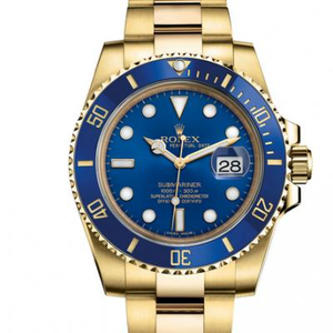 Rolex full golden water ghost v7 versão, modelo: 116618LB-0003 placa preta, ETA2836 Movimento mecânico automático, 40 milímetros em linha reta.