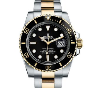 Rolex Golden Water Ghost 116613-LN-97203 8DI Black Plate v7 Diamond Edition Relógio Mecânico Masculino