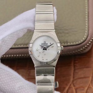 TW Omega Women's Constellation Series 27mm Quartz Watch Original One-to-One Model Inoxidless Steel Strap