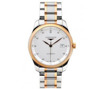 V9 Factory Watch Longines Master Series Três Mãos L2.793.5.77.7 Calendário Modelo Rosa Ouro Branco