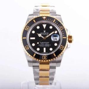 Vr. A fábrica constrói mais uma vez a versão imperial de ouro 18K, a Rolex Submariner Inter-Gold Series, a melhor versão de ouro 18K do Submariner