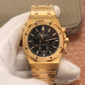 OM Audemars Piguet Royal Oak 26331 Chronograph Series Gold Royal Oak Men's Watch Automatic Mechanical Movement Stainless Steel Strap