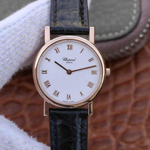 MG Chopard CLASSIC серии 127387-5001 дамы розовое золото версия кварцевого движения дамы часы (может быть оснащен черным и коричневым поясами)
