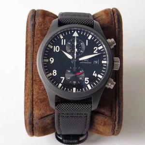 Re-engraved IWC Pilot's Series TOP GUN Naval Air Combat Force MIRAMAR Chronograph Glory appearance