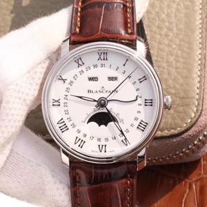 [Версия высшего качества OM] A210 Blancpain классической серии 6654 с индикатором фазы Луны самая высокая версия часов на рынке самодельный механизм 6654 Полнофункциональный.