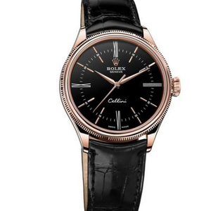 Rolex серии Rolex Cellini, реплика 3132 автоматический механический механизм, мужские часы с ремешком из воловьей кожи из нержавеющей стали 316.