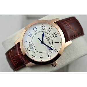 High imitation Swiss Jaeger-LeCoultre watch 18K rose gold automatic mechanical close-bottom men's watch ETA2824-2 movement