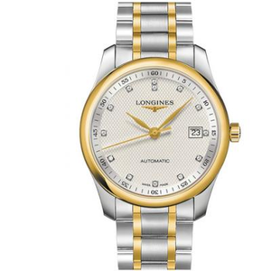 Заводские часы V9 Longines Master Series с тремя стрелками L2.793.5.97.7 Calendar 18k золото белая поверхность