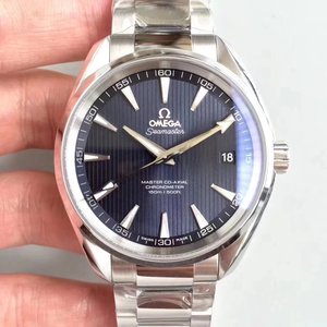 Часы VS Factory Omega Seamaster Series 150 м со стальным ремешком с синей поверхностью, механизм 8500