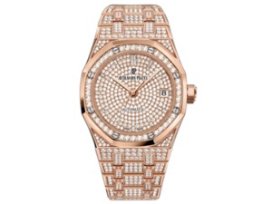 TZ Audemars Piguet Royal Oak Series 15452 Men's Starry Diamond Watch Men's Watch Automatic Mechanical Movement Stainless Steel Strap