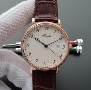 FK Breguet Classic Series 5177BA/29/9v6 Mäns mekaniskklocka Rose Gold Diamond