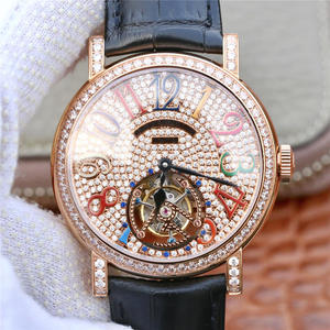 Franck Muller V45 T SQT CARBONE Tourbillon gummirem automatisk mekanisk mäns klocka