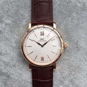 Re-engraved IWC Portofino series 9015 automatic mechanical movement simple 2-needles men's watch