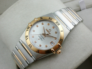 OMEGA Constellation Series 18K Rose Gold Automatisk mekanisk herrklocka