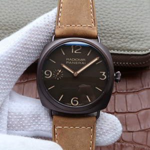 SF Panerai PAM504 kalvskinns automatiska mekaniska klocka.