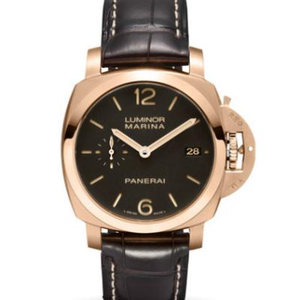 XF Panerai Men's Automatic Mechanical LUMINOR 1950 Series PAM393 Watch 18K Rose Gold Gold Case